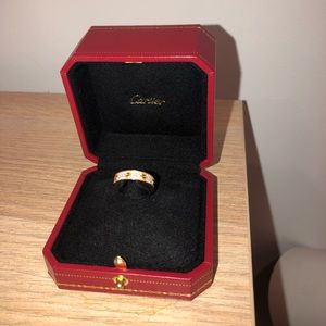 CARTIER LOVE WEDDING BAND DIAMOND PAVED